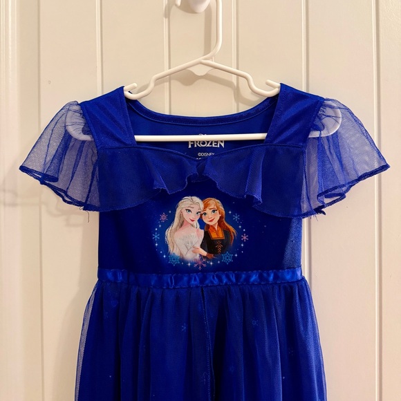 Disney Frozen Blue Kids Nightgown - Picture 3 of 4